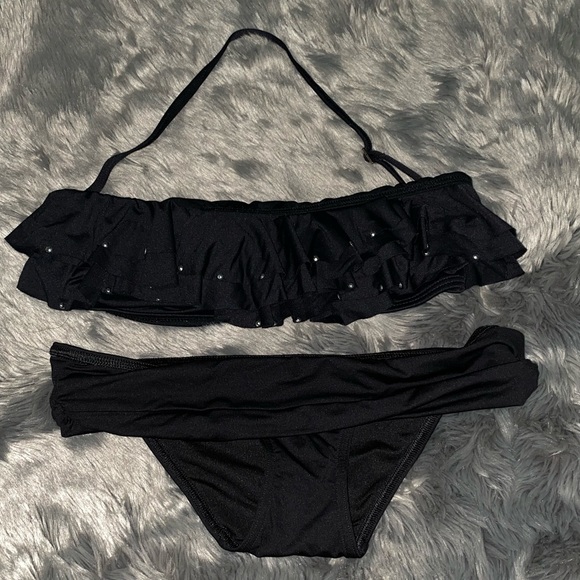 MICHAEL Michael Kors Other - Michael kors Black rhinestone bikini